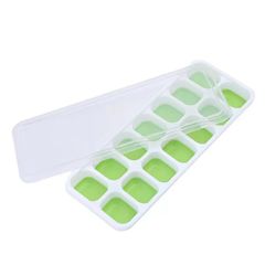 Khay làm đá silicon có nắp đậy - 14 ô trữ đông đồ ăn dặm cho trẻ, giữ tươi ngon và tiện dụng trong bếp