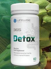 Viên uống LifeWise 365 Detox - Hỗ trợ thải độc và tăng cường chức năng gan với chiết xuất artiso và vitamin B, 60 viên