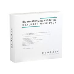 Mặt Nạ Usolab Bio Cấp Nước & Dưỡng Ẩm Hyaluron - Hộp 10 Miếng Cho Da Tươi Trẻ, Căng Bóng, Phục Hồi Nếp Nhăn