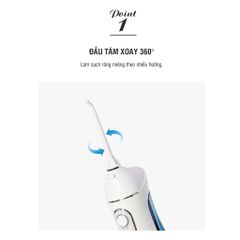 Máy Tăm Nước Không Dây Lock&Lock ENR156BLU - 4 Chế Độ Siêu Bền, Tia Nước Mảnh Cho Chăm Sóc Răng Miệng Tối Ưu, Dung Tích 200ml