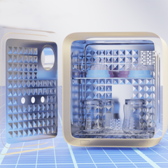 Máy Tiệt Trùng Bình Sữa Fatzbaby UVC-LED Plasmax 1 FB4725ZH - Công Nghệ Nano Plasma Ion, Khử Mùi và Tiệt Trùng Hiệu Quả 25L
