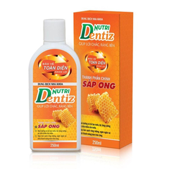 Nước Súc Miệng Nutridentiz 250ml - Chiết Xuất Từ Thiên Nhiên, Ngăn Ngừa Vấn Đề Răng Miệng, Giúp Hơi Thở Thơm Tho