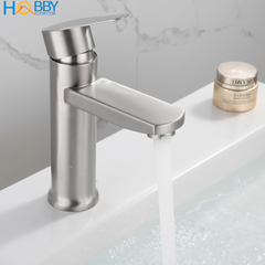 Vòi rửa mặt lavabo lạnh Inox 304 Hobby Home Decor LBL5 - Thiết kế hiện đại, chống rỉ sét, dễ dàng vệ sinh cho mọi không gian nội thất
