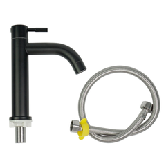 Vòi xả chậu lavabo lạnh inox 304 HOBBY HOME DECOR LBL3D - Kiểu dáng cổ điển, chất liệu inox đen sang trọng, tiết kiệm nước