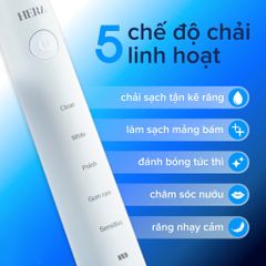 Bàn Chải Đánh Răng Điện Maxcare Hera Whitening - Sóng Siêu Âm 5 Chế Độ, Cảm Biến Áp Suất, Khử Khuẩn UV-C, Dành Cho Người Lớn