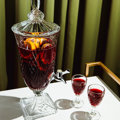 Bình nước pha lê Killarney Crystal Trinity 2L - Thiết kế tinh xảo, nắp vương miện, lý tưởng cho tiệc tùng và sử dụng hàng ngày