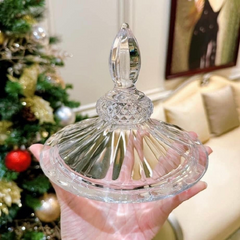 Bình nước pha lê Killarney Crystal Trinity 2L - Thiết kế tinh xảo, nắp vương miện, lý tưởng cho tiệc tùng và sử dụng hàng ngày