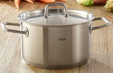 Bộ 3 nồi inox cao cấp Fissler San Francisco - Nồi và quánh thép không gỉ 20cm, 24cm, 16cm - Bền đẹp, tỏa nhiệt nhanh, dễ vệ sinh