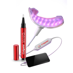 Bộ Kit Làm Trắng Răng Colgate Optic White O2 Flex Light - Công Nghệ Ánh Sáng Indigo Loại Bỏ Vết Ố Vàng, Hàm Răng Trắng Sáng Tự Nhiên