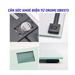 Cân sức khỏe điện tử Oromi EB9373 - Hiện đại, chịu tải 150kg, độ chính xác cao, theo dõi sức khỏe tiện lợi tại nhà