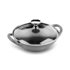 Chảo Gang Staub Baby Wok Mini Đa Năng - Chảo Nấu Cho Bếp Từ, Bếp Ga, Phù Hợp Cho 1 Người, Sử Dụng Chất Liệu Cao Cấp