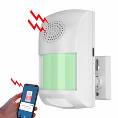 Chuông Báo Động Chống Trộm Cảm Biến Hồng Ngoại CTFAST CS62W - Kết Nối WiFi, Âm Thanh 130dB, Điều Khiển Từ Xa qua Ứng Dụng