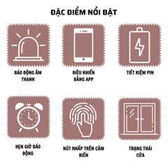 Chuông Báo Động Chống Trộm Wifi CTFAST AW301 - Thiết Bị An Ninh Thông Minh Hẹn Giờ 100DB, Điều Khiển Qua Ứng Dụng Di Động