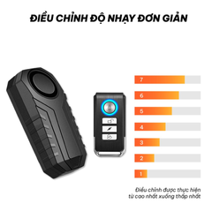 Chuông Báo Động Chống Trộm Xe Máy CTFAST KS-SP22R - Cảm Biến Rung, Điều Khiển Từ Xa, Tiếng Còi 113dB, Phù Hợp Cho Xe Máy, Xe Đạp