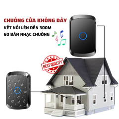 Chuông Cửa Không Dây Thông Minh CTFAST A50 - Thiết Kế Hiện Đại, 60 Nhạc Chuông, Kết Nối 300m, Âm Thanh Rõ Nét, Thích Hợp Cho Mọi Không Gian