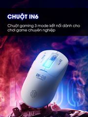 Chuột Gaming Bluetooth Sidotech IN6 - Thiết Kế Ergonomic, Kết Nối Linh Hoạt, Tốc Độ Phản Hồi CAO, Dung Lượng Pin 500mAh