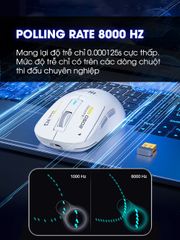 Chuột Gaming Bluetooth Sidotech IN6 - Thiết Kế Ergonomic, Kết Nối Linh Hoạt, Tốc Độ Phản Hồi CAO, Dung Lượng Pin 500mAh