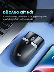 Chuột không dây Bluetooth Sidotech Aula SC320 - Pin sạc, cảm biến cao 4800 DPI, nhẹ nhàng, chống mỏi tay, nhiều màu sắc hấp dẫn