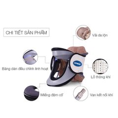 Đai Hơi Kéo Giãn Cổ Leamai C02 - Thiết Bị Chăm Sóc Sức Khỏe Hỗ Trợ Phục Hồi Cột Sống Cổ, Giảm Đau Hiệu Quả