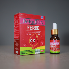 Dekabon FERBE - Nước bổ sung sắt dạng giọt cho trẻ từ 4 tháng, hỗ trợ bổ máu và tăng cường sức khỏe, vị ngọt dễ uống