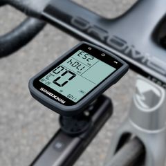 Đồng hồ không dây đo tốc độ xe đạp Rockbros M1 - Thiết bị GPS thông minh, chống nước IPX6, theo dõi nhịp tim và hiệu suất tập luyện chính xác.
