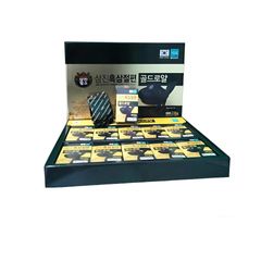 Hắc Sâm Lát SamJin Black Ginseng Sliced Gold Royal - Nhân Sâm Hàn Quốc Giàu Saponin Tăng Cường Sức Khỏe 200g