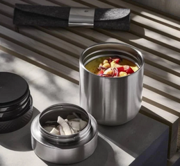 Hộp cơm giữ nhiệt 2 ngăn WMF MY2GO kèm thìa đũa & hộp đựng - Giữ nóng lạnh tối ưu, thiết kế nhỏ gọn cho văn phòng và dã ngoại