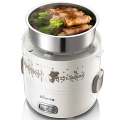 Hộp Cơm Giữ Nhiệt Cắm Điện 3 Tầng Bear DFH-S2358 2L - Tiện Ích Nấu Nướng, Hâm Nóng 3 Món, Khay Inox 304 Dễ Dùng