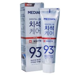 Kem Đánh Trắng Răng Median Dental IQ 93% Hàn Quốc - Hỗ Trợ Hơi Thở Thơm Mát, Ngăn Ngừa Cao Răng, Răng Trắng Sáng 120g