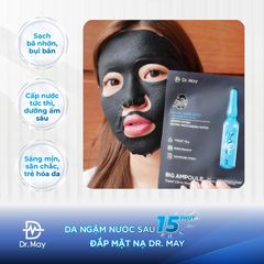 Mặt Nạ Dưỡng Ẩm Chuyên Sâu Dr. May - Công Nghệ Tencel & Than Hoạt Tính Binchotan, Giúp Cấp Ẩm Gấp 10 Lần, Phù Hợp Với Mọi Loại Da