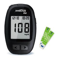 Máy đo đường huyết Vivachek Ino - Kết quả chính xác sau 5 giây, Tích hợp bộ nhớ 900 kết quả, Đáng tin cậy cho mọi lứa tuổi