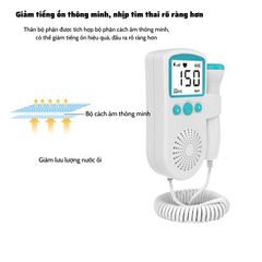 Máy Đo Nhịp Tim Thai Cá Nhân Doppler DN50 - Nghe Tim Thai Từ Tuần Thứ 16, Thiết Bị Chăm Sóc Sức Khỏe Hiện Đại