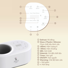 Máy Hâm Sữa Moaz BéBé MB087 - Thiết Kế Hiện Đại, Đa Chức Năng, Hẹn Giờ, Giữ Nhiệt, Phù Hợp Cho Mẹ và Bé