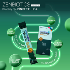 Men Vi Sinh Hỗ Trợ Tiêu Hóa Zenbiotics Premium - Tăng Cường Lợi Khuẩn Đường Ruột, Hộp 30 Gói Bổ Sung Chất Xơ Flere