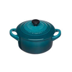 Nồi Gang Mini Le Creuset 10cm Màu Xanh Cổ Vịt - Phong Cách Hiện Đại Dùng Đựng Món Ăn Nhẹ và Tráng Miệng - Bền Chắc Chống Nhiệt