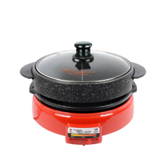 Nồi Lẩu Nướng Điện Well Cook Taeyu TC-N9200G - Điều Chỉnh Nhiệt Độ 100-200°C, Dung Tích 3L, Chống Dính, Nấu Nướng Đa Dạng