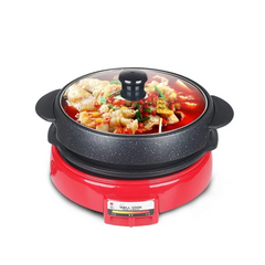 Nồi Lẩu Nướng Điện Well Cook Taeyu TC-N9200G - Điều Chỉnh Nhiệt Độ 100-200°C, Dung Tích 3L, Chống Dính, Nấu Nướng Đa Dạng