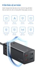 Ổ Cắm Sạc Nhanh Xiaomi Youpin 67W Desktop Pro - Đa Chức Năng 7 Cổng Kết Nối Với Sạc Nhanh và HDMI, Phù Hợp Mọi Thiết Bị