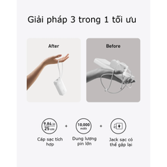 Pin sạc dự phòng Anker Fusion 10000mAh A1637 - Sạc nhanh 30W với cáp tích hợp Type C và Lightning, thiết kế gọn nhẹ, tiện lợi
