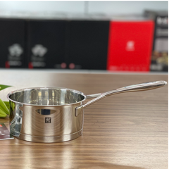 Quánh Zwilling Passion 16cm Không Nắp - Nồi Inox Chất Lượng Cao, Đáy Phân Bố Nhiệt Đều, Dùng Cho Bếp Từ, Dễ Vệ Sinh