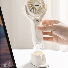 Quạt phun sương mini cầm tay Creen CR-H20 - Quạt tích điện nhỏ gọn, 3 cấp độ gió, phun sương mát hiệu quả cho mùa hè nóng bức