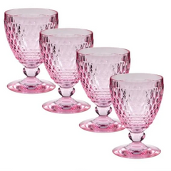 Set 4 Ly Thủy Tinh Pha Lê Màu Berry 2024 Villeroy & Boch - Sang Trọng, Đẹp Mắt, Dùng Đựng Cocktail, Thức Uống