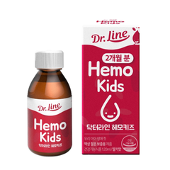 Siro Bổ Sung Sắt Dr.Line Hemo Kids - Hỗ Trợ Tăng Cường Sức Đề Kháng và Phát Triển Toàn Diện Cho Trẻ Nhỏ, Vị Ngon Dễ Dùng 120ml
