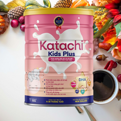 Sữa Bột Katachi Kids Plus 900g - Dinh Dưỡng Hỗ Trợ Phát Triển Chiều Cao, Tăng Cường Miễn Dịch Cho Trẻ Từ 6 Đến 36 Tháng Tuổi