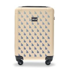 Vali MLB Classic Monogram LA Dodger Size 22 Trắng Kem - 4 Bánh Xoay 360 và Thiết Kế Thời Trang Đối Với Người Hâm Mộ Bóng Chày