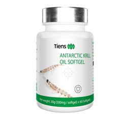 Viên Hỗ Trợ Tim Mạch, Não Bộ Tiens Antarctic Krill Oil Softgel - Bổ Sung Dinh Dưỡng Từ Dầu Nhuyễn Thể, Tăng Cường Sức Khỏe Toàn Diện - 60 Viên