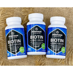 Viên Uống Vitamaze Biotin + Zink + Selen - Bổ Sung Đẹp Da, Tóc Dày, Móng Chắc Khỏe - Hỗ Trợ Ngăn Rụng Tóc, Kích Thích Mọc Tóc