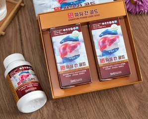 Viên Uống Bổ Gan SMS Bio Pharm Power Liver Gold - Giải Độc, Tăng Cường Đề Kháng, Hỗ Trợ Sức Khỏe Gan Cho Người Uống Rượu, 120 Viên