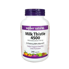 Viên Uống Bổ Gan Webber Naturals Milk Thistle 4500 150mg - Hỗ Trợ Giải Độc Và Tăng Cường Chức Năng Gan, Sản Phẩm Từ Canada