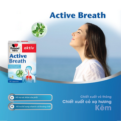 Viên uống hỗ trợ bổ phổi Doppelherz Active Breath 30 viên - Bảo vệ và nuôi dưỡng phổi khỏe mạnh với chiết xuất tự nhiên và vitamin.